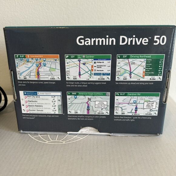 Garmin Drive 50 USA LM 5" Touchscreen GPS OEM Cords & Mount Bundle Tested EUC - Picture 7 of 16